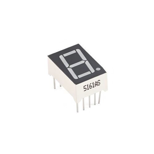0.56 Inch Red 1 Digit 7 Segment LED Display, 10Pin, Common Cathode, 12.6mm*19mm*8mm
