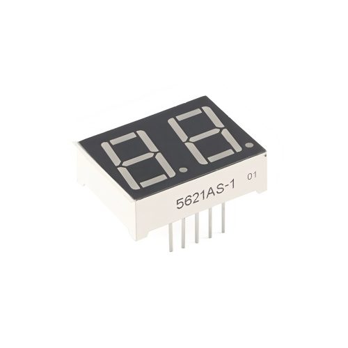 0.56 Inch Red 2-Digits 7 Segment LED Display, 10Pin, Common Cathode, 25mm*19mm*8mm