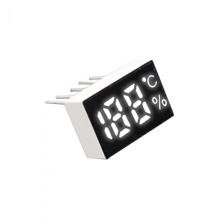 188 White 7 Segment LED Display for Power Charging, 5Pin, 15mm*8mm*5mm, ℃%