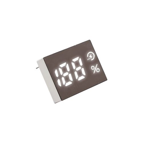 188 White 7 Segment LED Display for Power Charging, 5Pin, 18.2mm*13.5mm*4mm, ⚡%