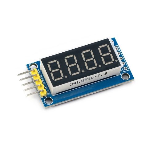 0.36 Inch Red 4-Digits 7 Segment LED Display, 74HC595, 5Pin, 40mm*22mm