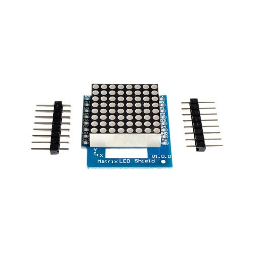 8*8 Red LED Dot Matrix Display Shield for WEMOS D1 Mini