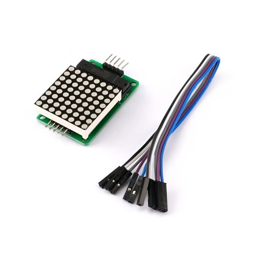 8*8 Red MAX7219 LED Dot Matrix Display Module, Green board