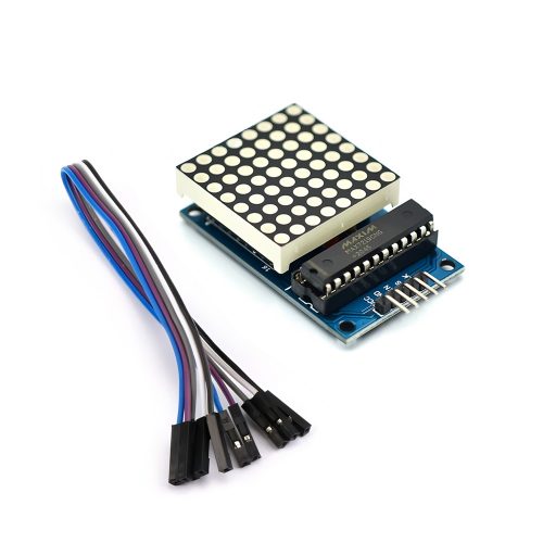 8*8 Red MAX7219 LED Dot Matrix Display Module, Blue board