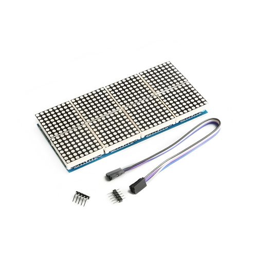 8*8 Red 8 in 1 MAX7219 LED Dot Matrix Display Module, 128mm*65mm*13mm