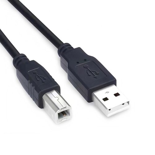 0.3M-9M Black USB 2.0 Cable Male USB A to Male USB B, Support 0.45A current
