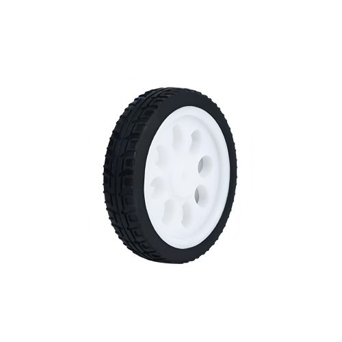 65mm Wheel for DIY Robot Car, 65mm*15mm, Lug Tire, Compatible with TT Motor
