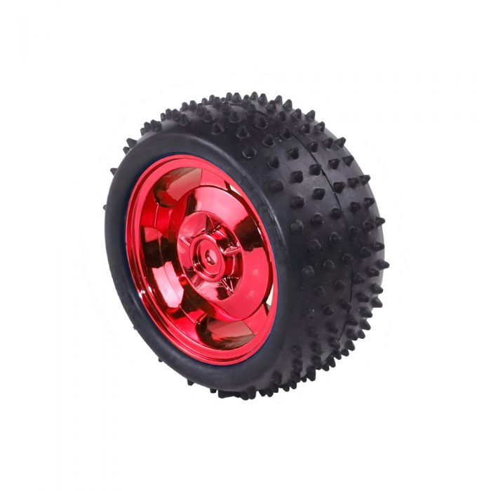 85mm Wheel for DIY Robot Car, Compatible with 12mm Coupling, 85mm*38mm, Red