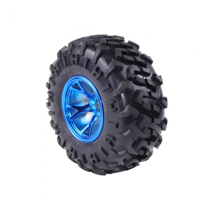 130mm Wheel for DIY Robot Car, Compatible with 12mm Coupling, 130mm*60mm, Blue