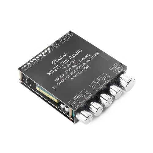 XY-S100H TPA3116D2 5-26V 2*50W+100W 2.1 Channel Bluetooth 5.0 Audio Power Amplifier Board