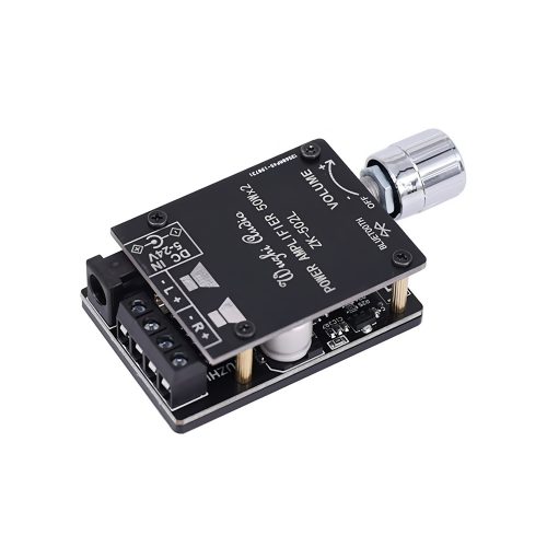 ZK-502L DC5-24V 2*50W Stereo Bluetooth 5.0 Digital Audio Power Amplifier Board with Case