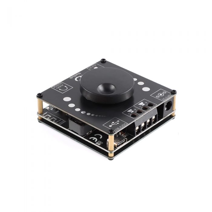 XY-AP50H TPA3116D2 DC5-27V 2*50W Dual Channel 360° Stepless Tone Adjustment Bluetooth 5.0 Audio Power Amplifier Board