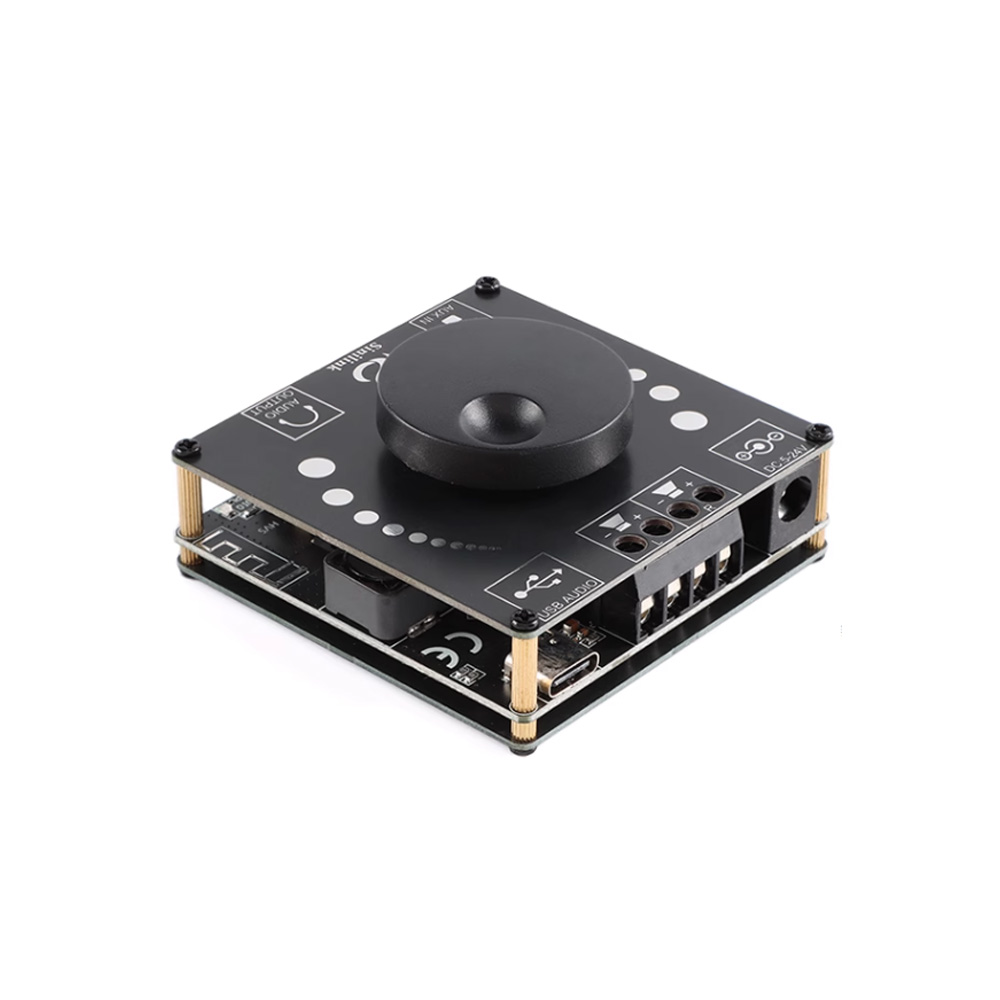 XY-AP50H TPA3116D2 DC5-27V 2*50W Dual Channel 360° Stepless Tone Adjustment Bluetooth 5.0 Audio Power Amplifier Board