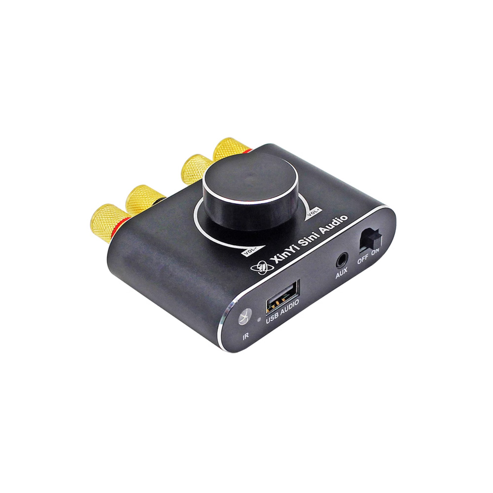 XY-X50L TPA3116D2 DC9-24V 2*50W Stereo Bluetooth 5.1 Audio Power Amplifier Board, Black