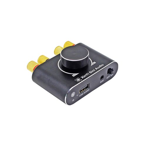 XY-X50H TPA3116D2 DC9-24V 2*50W Stereo Bluetooth 5.1 Audio Power Amplifier Board, Black
