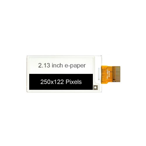 2.13 Inch e-Ink Paper Display, 250*122, Black +White, SSD1680Z, SPI Interface, Plug-in 24Pin
