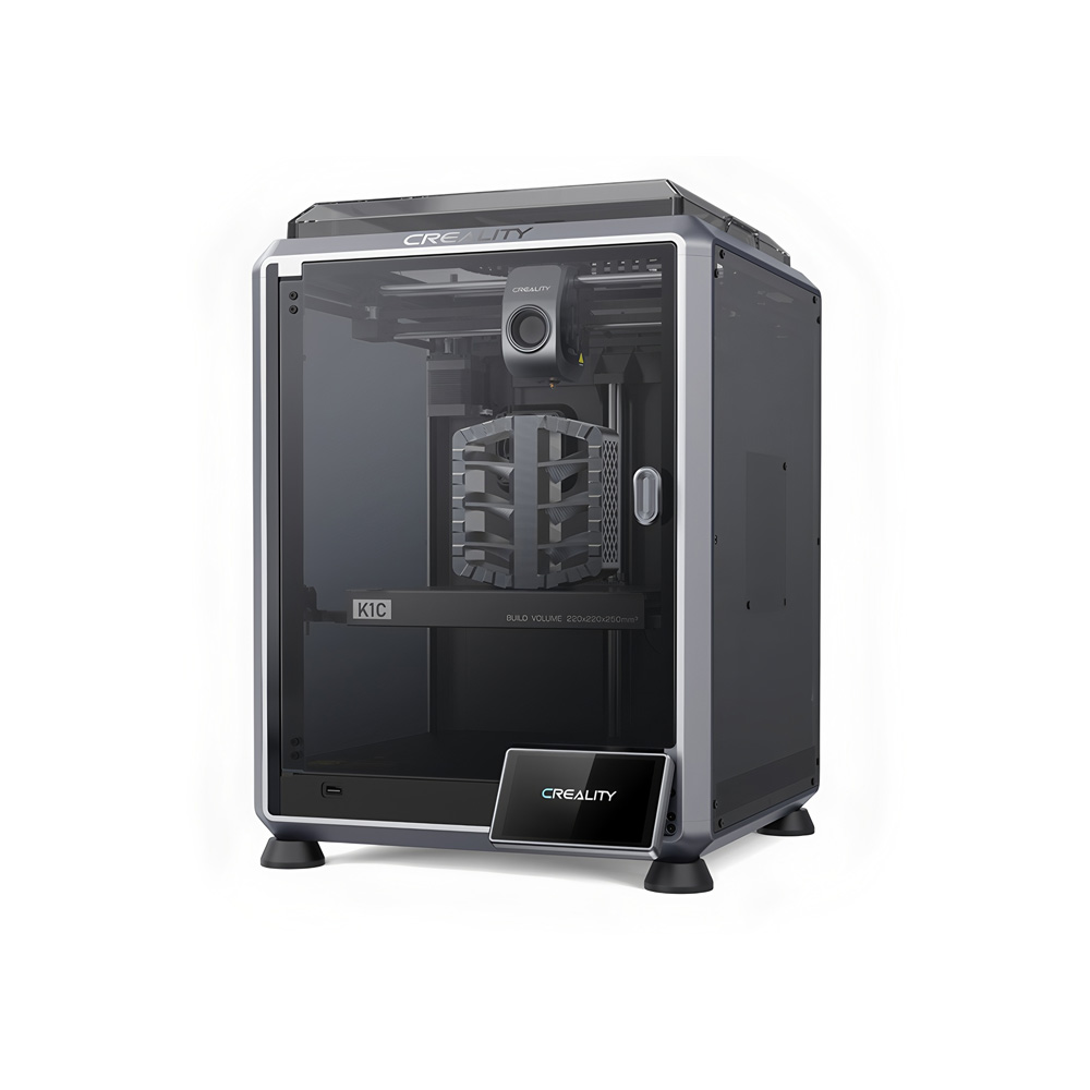 Creality K1C 3D Printer, Build Volume 220*220*250mm, Max Print Speed 600mm/s, Suppot ABS/PLA/PETG/PET/TPU/PA/ASA/PC/PLA-CF/PA-CF/PET-CF