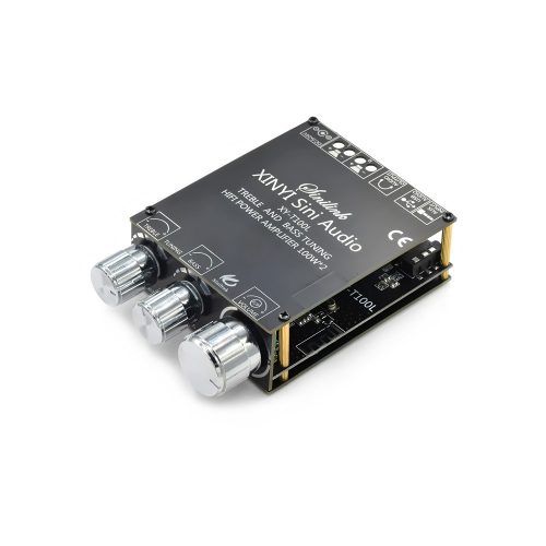 XY-T100L DC5-24V 2*100W Dual Channel 360° Stepless Tone Adjustment Bluetooth 5.0 Audio Power Amplifier Board