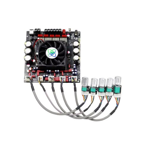 XY-AS21HPA-W TPA3255 19-51V 2*300W+600W 2.1 Channel Bluetooth 5.2 Audio Power Amplifier Board with External Potentiometer