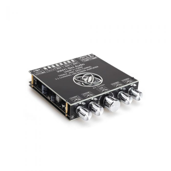 XY-S220H TPA7498E DC12-38V 2*220W+220W 360° Stepless Tone Adjustment 2.1 Channel Bluetooth 5.1 Audio Power Amplifier Board