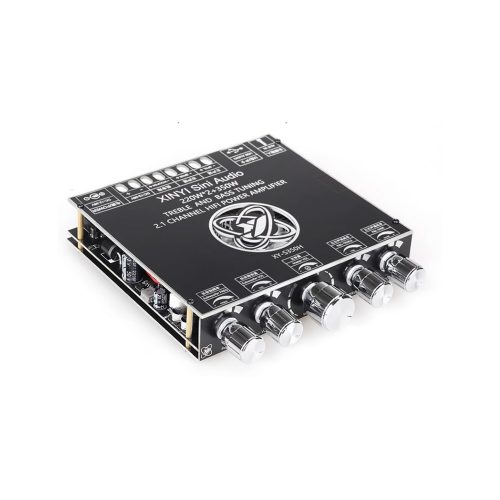 XY-S350H TPA3251D2 DC18-38V 2*220W+350W 360° Stepless Tone Adjustment 2.1 Channel Bluetooth 5.1 Audio Power Amplifier Board