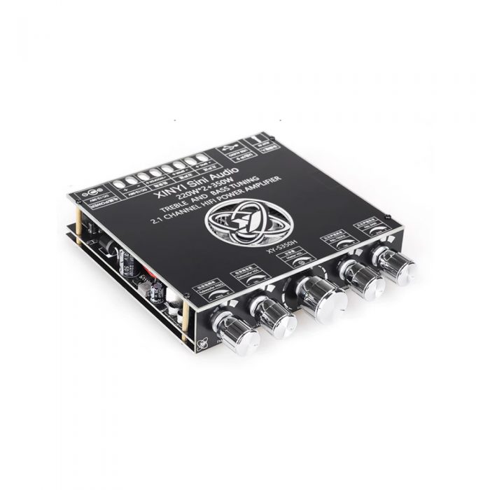XY-S350H TPA3251D2 DC18-38V 2*220W+350W 360° Stepless Tone Adjustment 2.1 Channel Bluetooth 5.1 Audio Power Amplifier Board