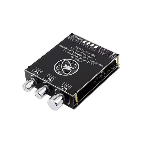 XY-T160H TPA7498E DC12-36V 2*160W 360° Stepless Tone Adjustment Stereo Bluetooth 5.1 Audio Power Amplifier Board
