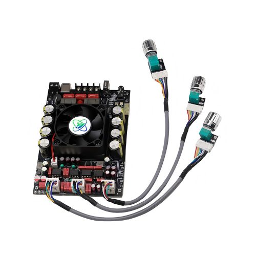 XY-T220H-W TPA3251D2 DC12-36V 2*220W 360° Stepless Tone Adjustment Stereo Bluetooth 5.2 Audio Power Amplifier Board with External Potentiometer
