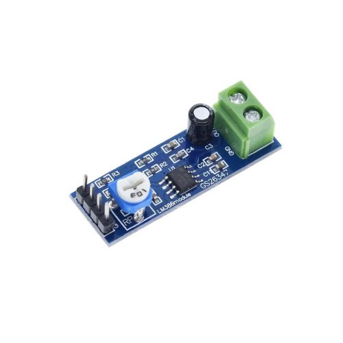LM386 DC5-12V 200 Times Adjustable Mono Audio Power Amplifier