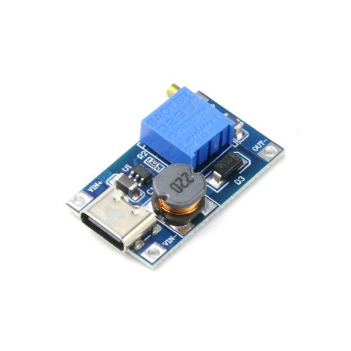 MT3608 DC2-24V to DC5-28V Adjustable DC-DC Step Up Boost Voltage Converter Module, 2A, Type C