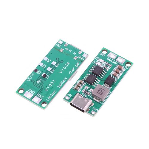 2 Cells 8.4V DC-DC Battery Charging Boost Converter Module, Type-C, Input 3-6V, Output 8.4V/0.55A