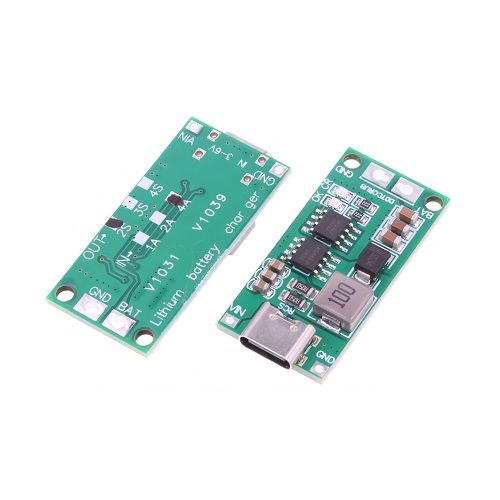 2 Cells 8.4V DC-DC Battery Charging Boost Converter Module, Type-C, Input 3-6V, Output 8.4V/2.2A