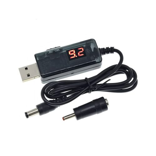 DC5V to DC9V/12V USB Boost Cable DC-DC Step Up Converter Module, 0.8 Meter