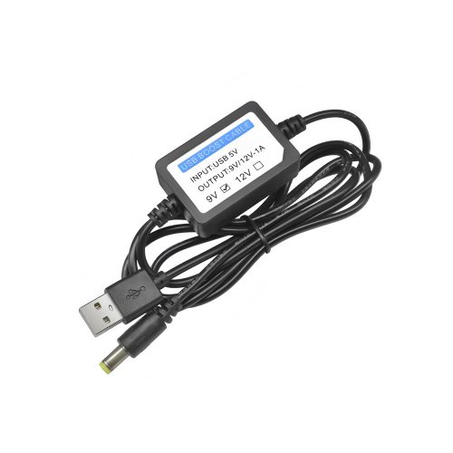 DC5V to DC9V/1A USB Boost Cable DC-DC Step Up Converter Module, 1.3 Meter