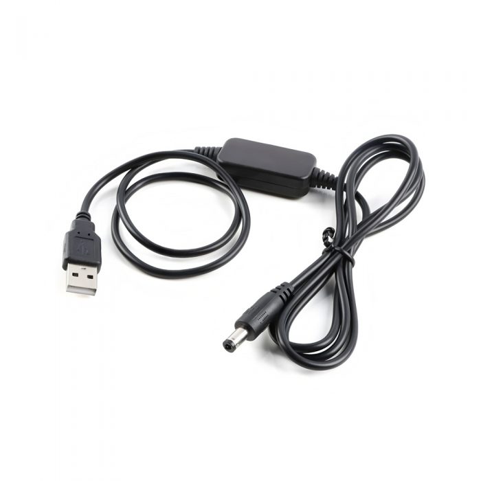 DC5V to DC9V/12V/0.6A USB Boost Cable DC-DC Step Up Converter Module, 1.3 Meter
