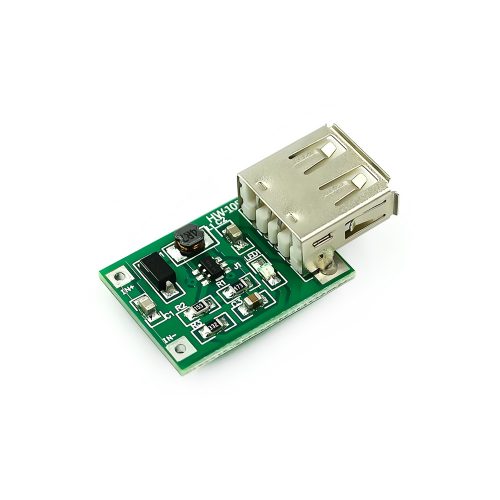 DC0.9-5V to DC5V/0.6A USB Boost DC-DC Step Up Converter Module, Green Board