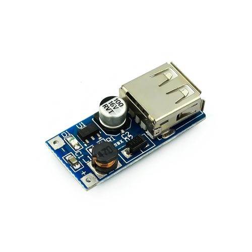 DC0.9-5V to DC5V/0.6A USB Boost DC-DC Step Up Converter Module, Blue Board