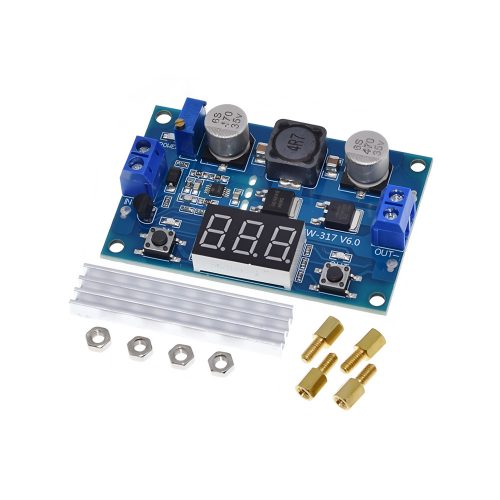 LTC1871 100W Adjustable DC-DC Step Up Boost Voltage Converter Module, DC3.5-35V/9A, Output DC3.5-35V/6A, 2 Buttons