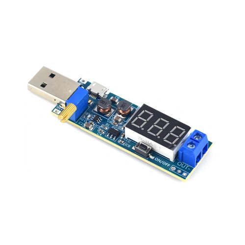 5V to 9V/12V/24V Adjustable USB DC-DC Step Up Boost Voltage Converter Module, Input DC3.5-12V, Output DC1.2-24V