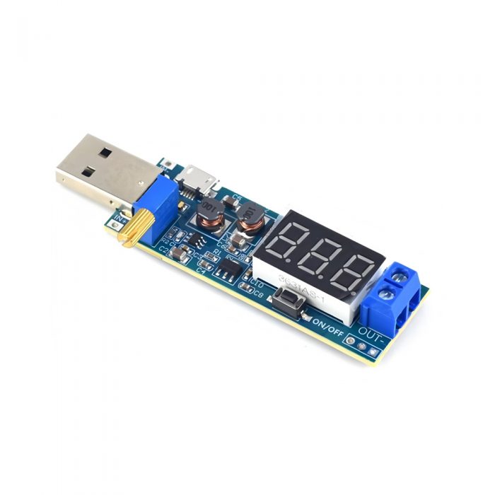 5V to 9V/12V/24V Adjustable USB DC-DC Step Up Boost Voltage Converter Module, Input DC3.5-12V, Output DC1.2-24V