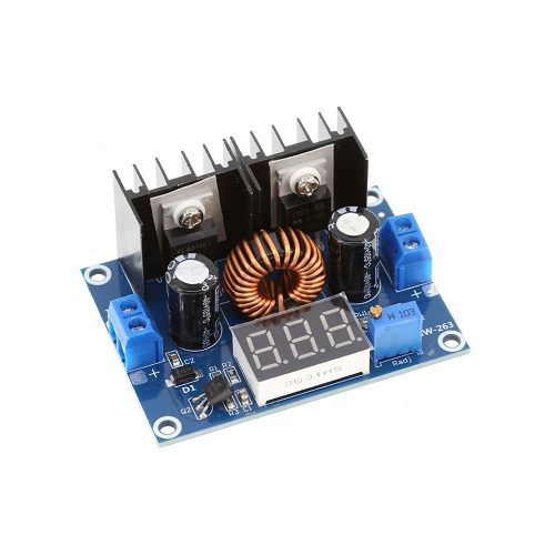 XH-M404 XL4016E1(B) DC4-38V to DC1.25-36V Adjustable DC-DC Step Down Buck Converter Power Supply Module, 8A, 3-Digits 7 Segment LED Display