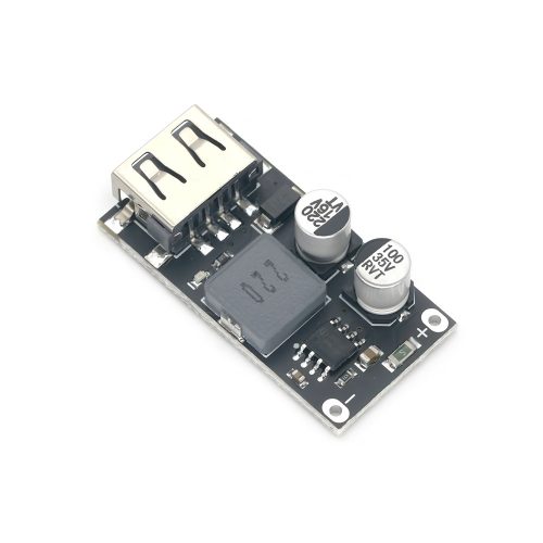 Auto Adjust DC-DC Step Down Buck Voltage Converter Module, 24W,Support Quick Charge, Input DC6-32V, Output DC3-12V, 1 USB Interfaces