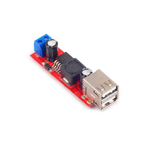 Dual USB output, 9V/12V/24V/36V to 5VDCDC, on-board charging, 3A step-down module