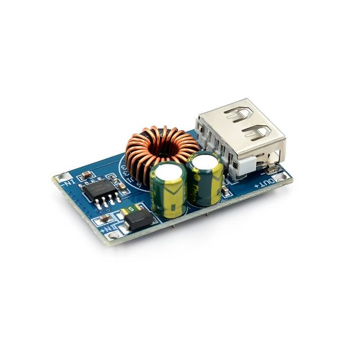 Auto Adjust DC-DC Step Down Buck Voltage Converter Module, 24W,Support Quick Charge, Input DC6-32V, Output DC3-12V, 1 USB Interfaces