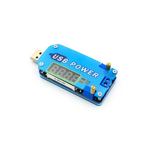 DP2 15W Adjustable DC-DC Converter, Input DC4-13V, Output DC0.5-30V, Red 4-Digits 7 Segment LED Display, With Housing
