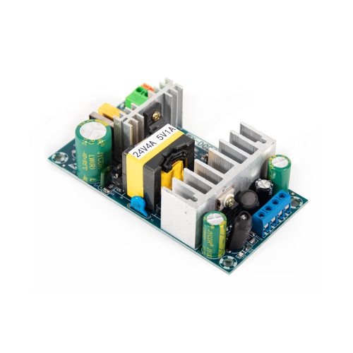 120W AC-DC Step Down Buck Voltage Converter Module, Input AC90-265V, Output DC24V/4A & 5V/1A