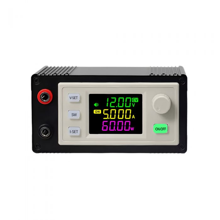 XY-SK60X 60W DC-DC Buck Boost Converter Adjustable Regulated Power Module with Housing, Input DC6-36V, Output DC0-36V/5A, 111MM*65MM*57MM
