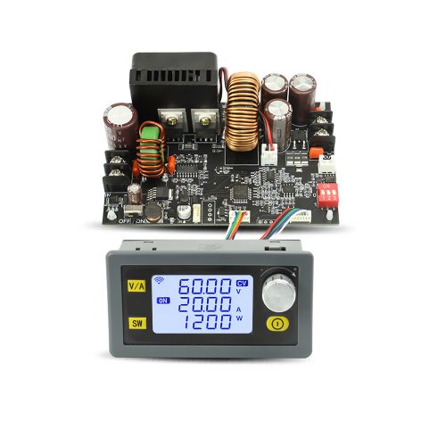 XY6020L 1200W DC-DC Step Down Buck Converter Adjustable Regulated Power Module, Input DC6-70V, Output DC0-60V/20A