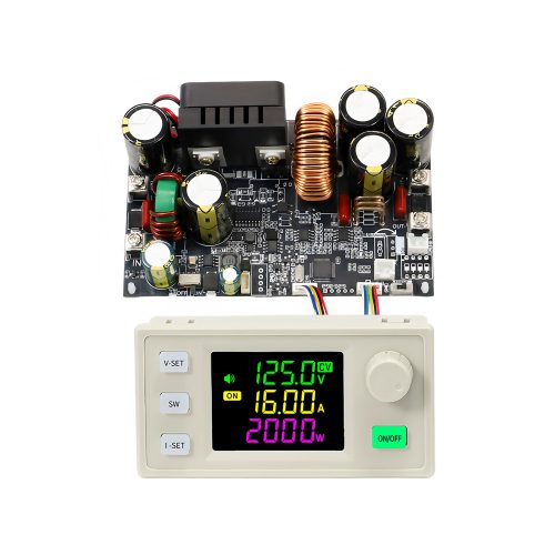 XY12522 2000W DC-DC Step Down Buck Converter Adjustable Regulated Power Module, Input DC12-140V, Output DC0-125V/22A