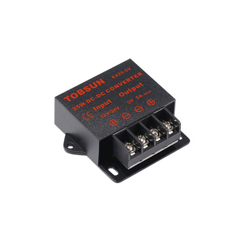 25W 12V/24V to 5V DC-DC Step Down Buck Converter, Waterproof, Input ...